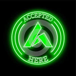 Ardor (ARDR) accepted here sign photo