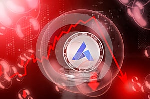 Ardor ARDR bubble, crash down drop