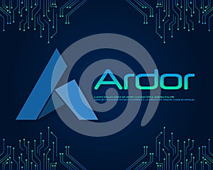 Ardor blockchain style background collection