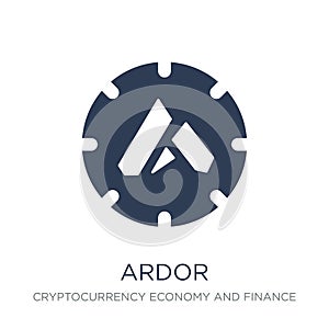 Ardor icon. Trendy flat vector Ardor icon on white background fr photo