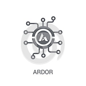 Ardor icon. Trendy Ardor logo concept on white background from C photo