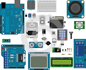 Arduino electronic elements photo