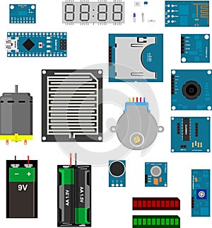 Arduino electronic elements photo
