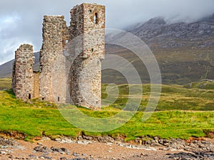 Ardvreck Castle, Loch Assynt in Sutherland, Scotland