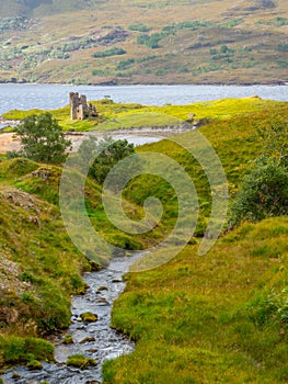 Ardvreck Castle, Loch Assynt in Sutherland, Scotland