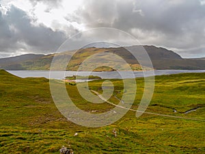 Ardvreck Castle, Loch Assynt in Sutherland, Scotland