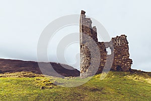 Ardvreck Castle, Sutherland, Scotland. Scottish Highlands.