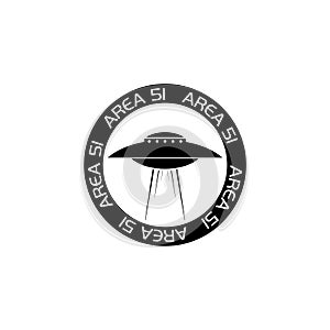 Area 51 icon isolated on white background