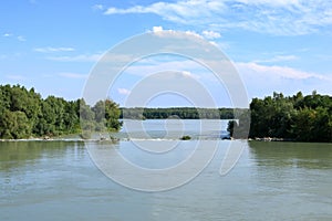 Area around the Danube dam Cunovo near Bratislava, Slovakia, Europe