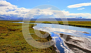 Area around Hvitarnes hut, Iceland