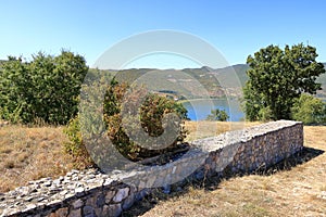 Area around the Lin Ancient Mosaics near Pogradec, Albania