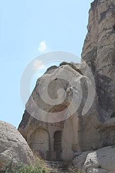 Goreme Open Air Museum rock chimney. Turkey.