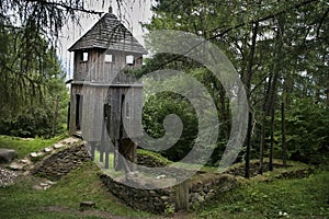 Archeaological open-air museum Havranok, Slovakia: Havranok - archaeological site above the dam wall of Liptovska Mara and a