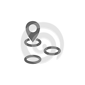 Area, location icon. Element of materia flat maps and travel icon. Premium quality graphic design icon. Signs and symbols