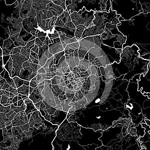 Area map of Belo Horizonte, Brazil photo