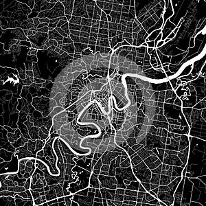 Area map of Brisbane, Australia photo