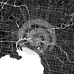 Area map of Melbourne, Australia photo