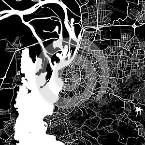 Area map of Porto Alegre, Brazil photo