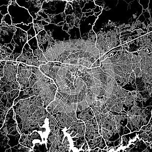 Area map of SÃÂ£o Paulo, Brazil photo