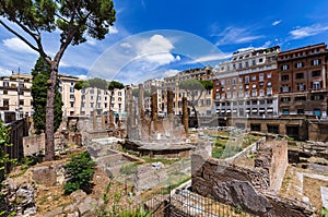 Area Sacra ruins in Rome Italy