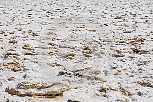 Area of salt plates in the middle of death valley, called Devil