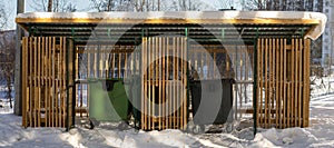 Area for trash containers