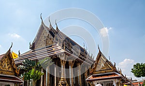 Area within Wat Phra Kaew temple that is regarded as the most sacred Buddhist temple in Bangkok