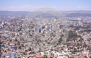 Areal view of Addis Ababa