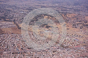 Areal view of Addis Ababa photo