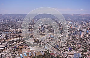 Areal view of Addis Ababa photo