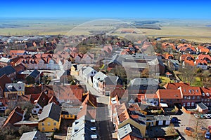 Areal View over Ribe, Denmark