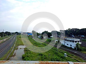 Areal view of rail road - Image