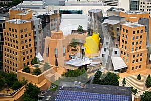 Areal view of Stata Center on the MIT Campus, Cambridge, MA photo