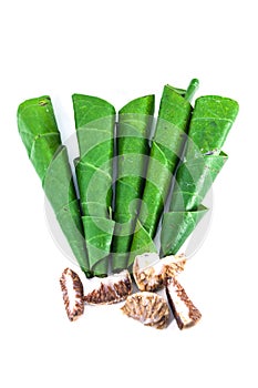 Areca betel leaves nut