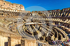 Arena of Colosseum or Flavian Amphitheatre in Rome