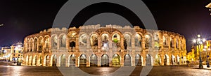 The Arena di Verona at night