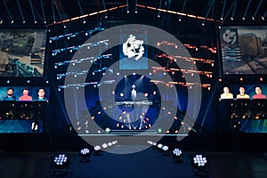 Arena hosting a gaming tournament