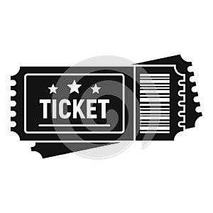 Arena ticket icon, simple style