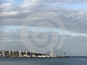 Arenal beach at Palma de Mallorca City. photo