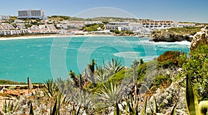 Arenal den Castell beach and town