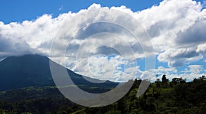 Arenal jungle volcano in Costa Rica Central America volcan active photo