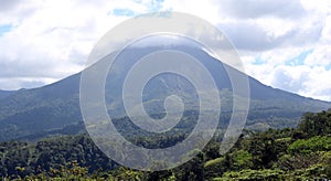 Arenal jungle volcano in Costa Rica Central America volcan active photo