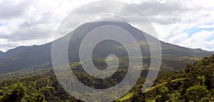 Arenal jungle volcano in Costa Rica Central America volcan active photo