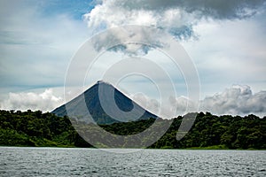 Arenal Volcano and Lake in Alajuela Costa Rica