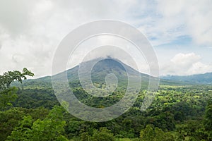 Arenal volcano landscape Costa Rica