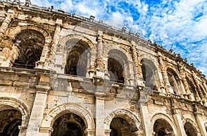 The arena of Nimes is a Roman amphitheater built towards the end of the 1st century in the French city of NÃÂ®mes, Gard in Occitani