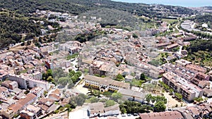 Arenys de munt seen from above photo