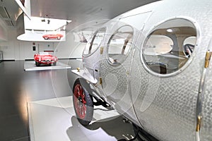 Alfa Romeo 40/60 HP Aerodinamica model on display at The Historical Museum Alfa Romeo