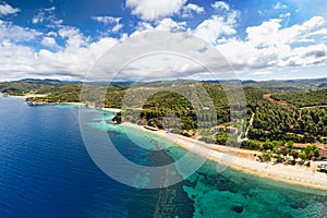 Aretes beach in Chalkidiki, Greece