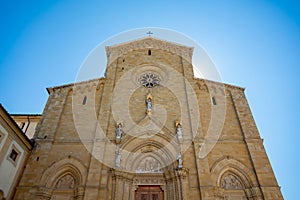 Arezzo cathedral facade, Italy